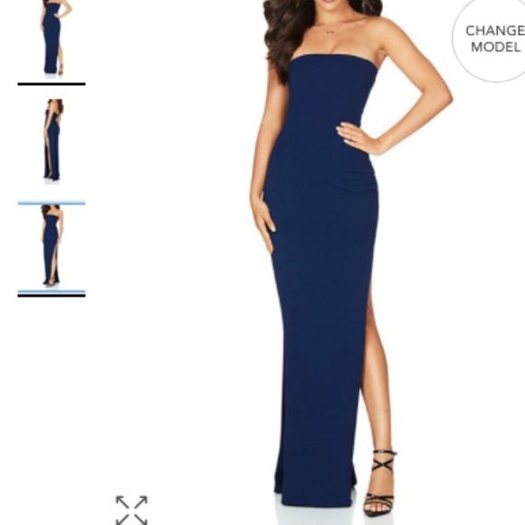REVOLVE NWT Nookie Flaunt Strapless Gown - Picture 2 of 3